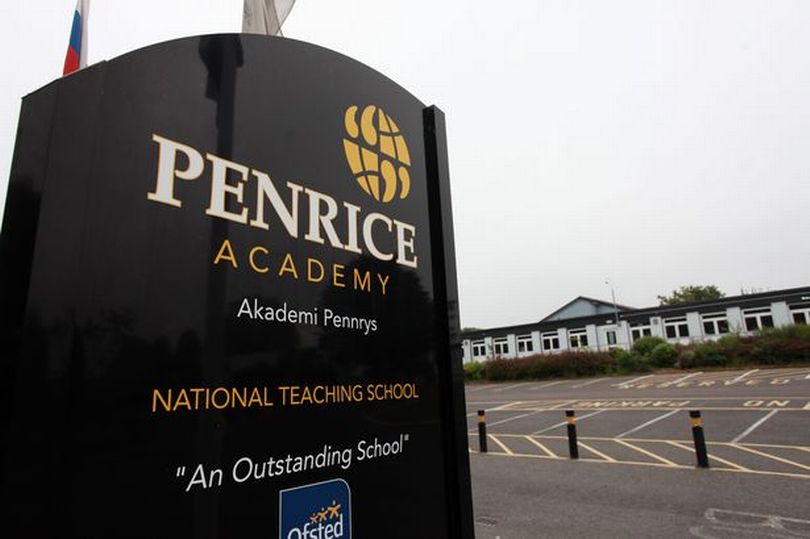 Penrice Academy is one of the three schools where pupils protested and were filmed chanting 'toilet'