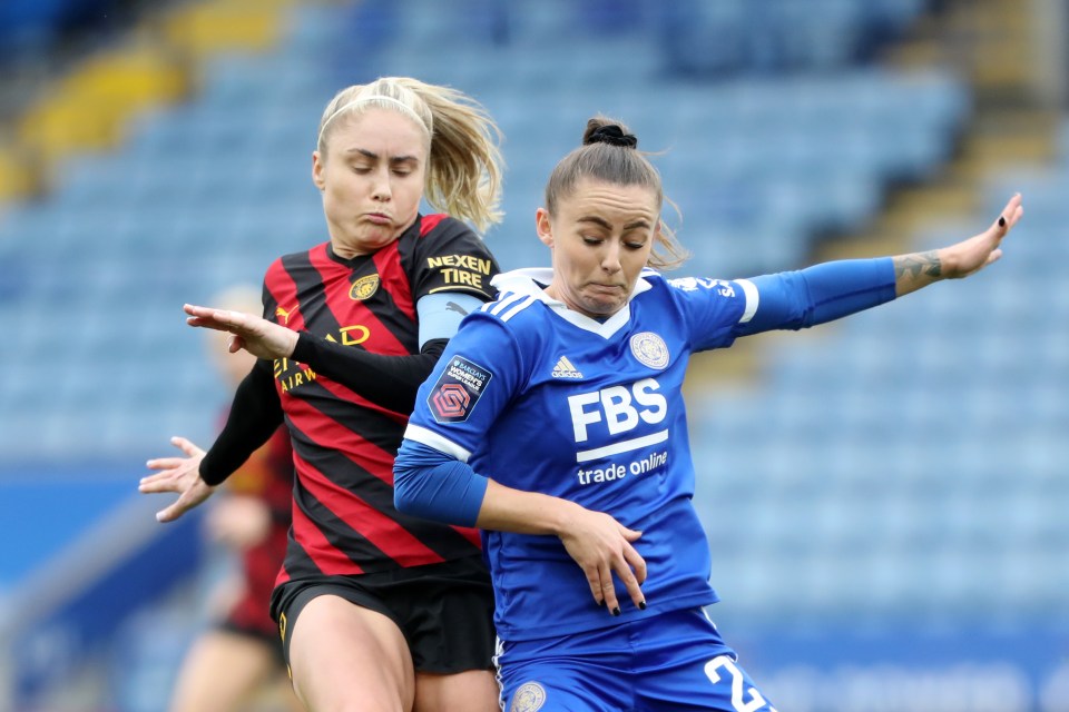 Hannah Cain came close to netting an injury time goal for Leicester City