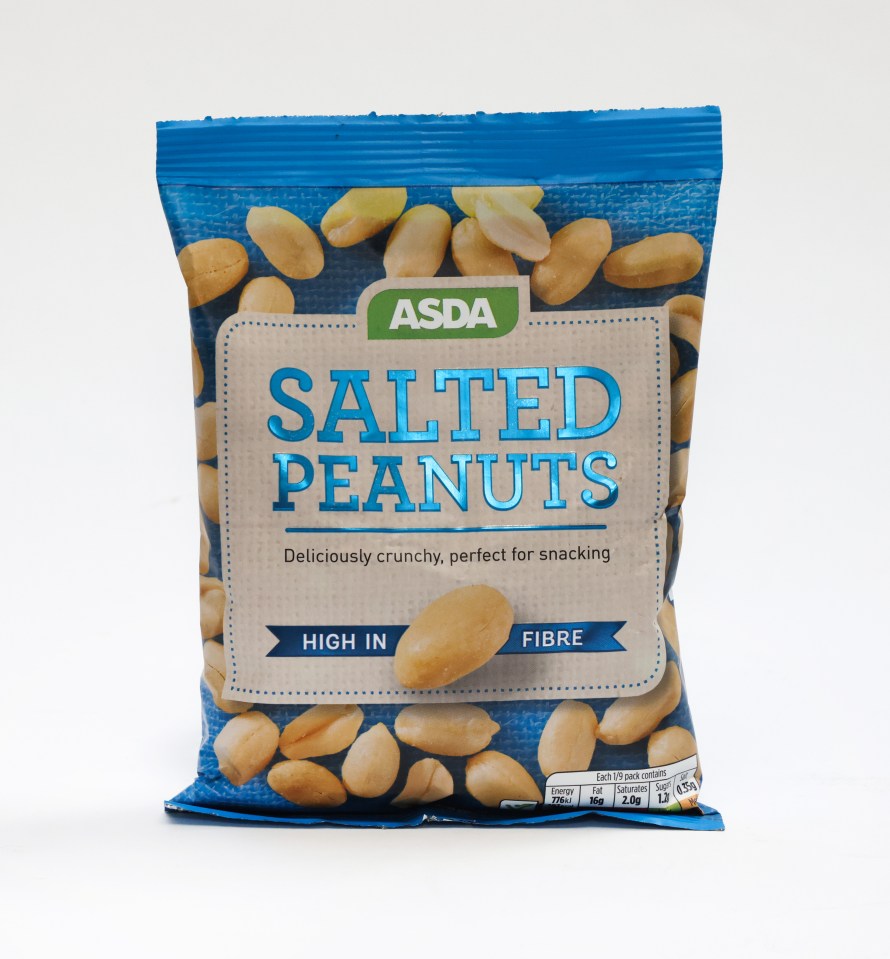 Lynsey had no complaints with Asda's salted peanuts