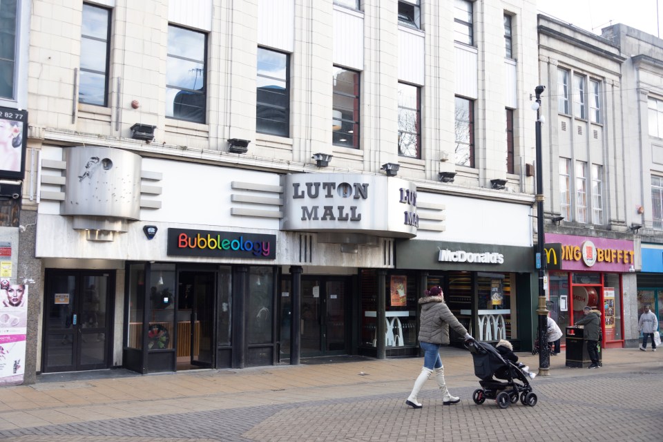 Luton has a busy mall, an airport, and is the home of the University of Bedfordshire