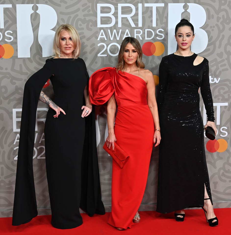 Tina, Rachel and Jo teases the full S Club 7 reunion at the 2023 Brit Awards