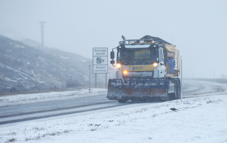 Dalwhinnie in the Scottish Highlands recently suffered a snow blizzard