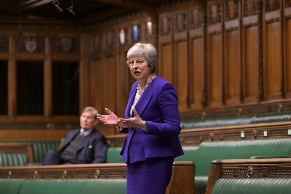 Mrs May paid tribute to Baroness Betty Boothroyd who was the first female Commons Speaker in 700 years of the role