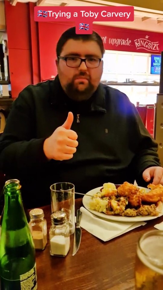 David was also pleasantly surprised when he tried his first Toby Carvery