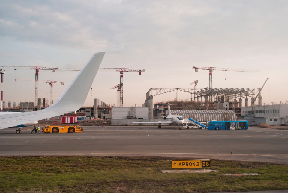 Pulkovo Airport has been shutdown after reports of a UFO