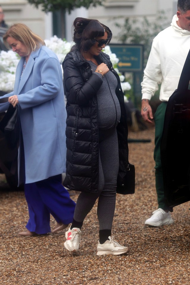 Amy, 32, arrived at Gosfield Hall with partner Billy and daughter Polly