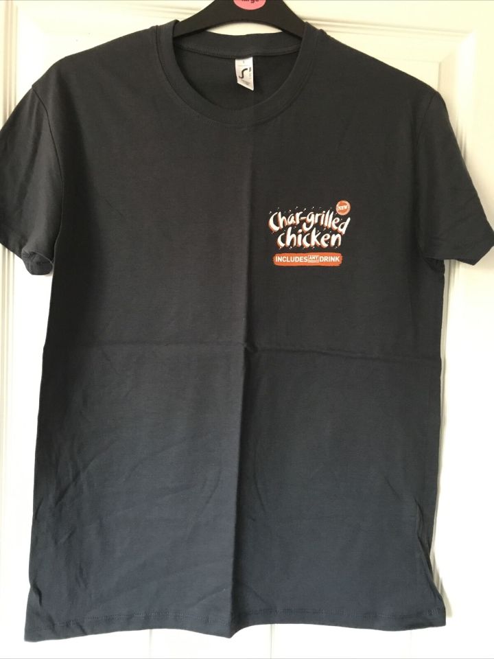 Spoons chargrilled chicken t-shirts have also gone on sale