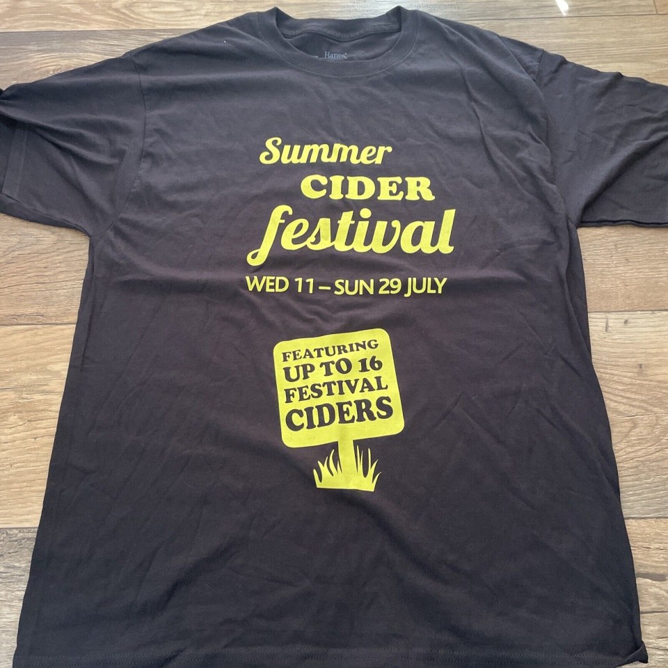 Wetherspoons real-ale festival shirts are being touted on eBay