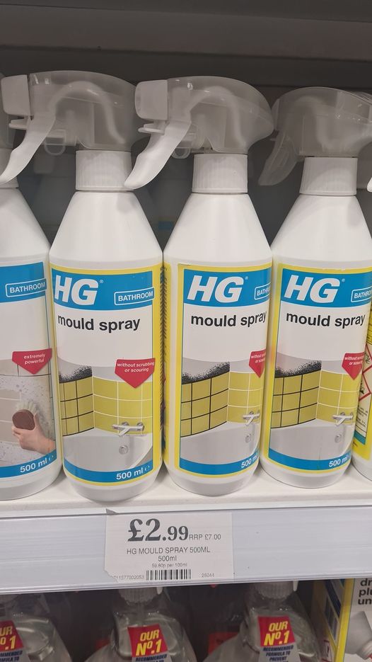 Home Bargains is selling HG mould spray for a fraction of the price at just £2.99