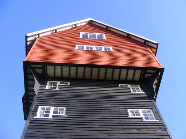 The home is famous for its unusual shape