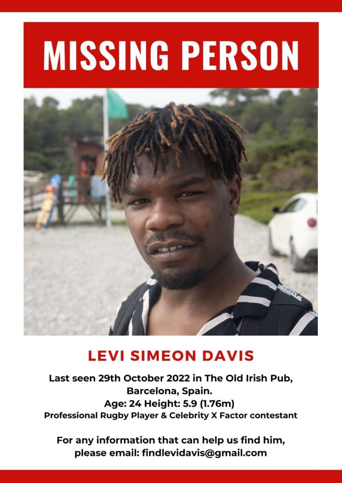 The missing person poster for Levi