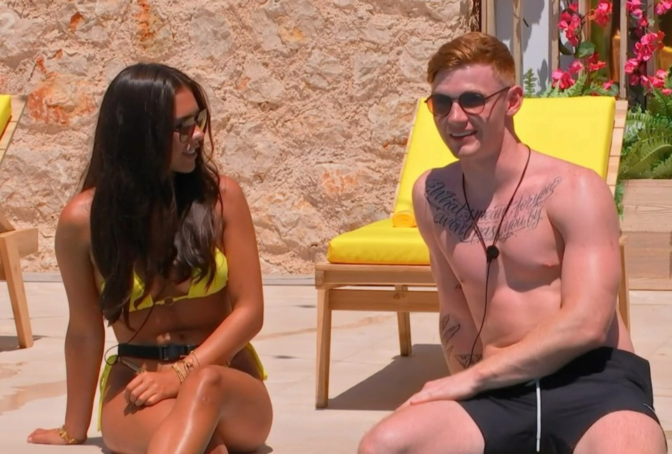 Jack Keating with Gemma Owen on last year's Love Island