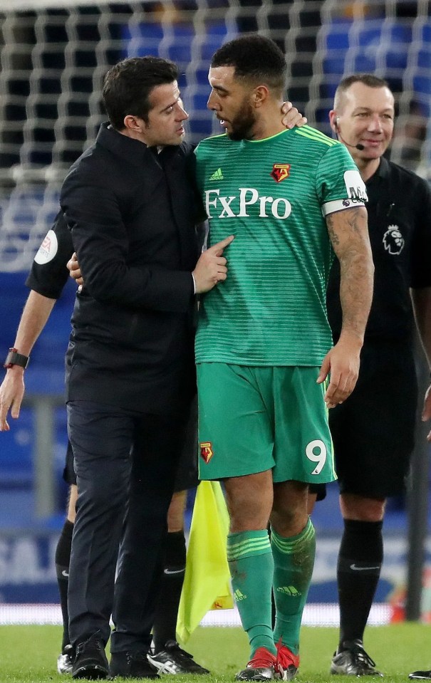 Troy Deeney and Marco Silva previously worked together at Watford