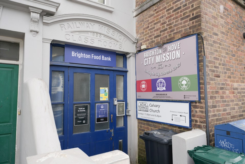 Last Wednesday, the couple visited Brighton Food Bank