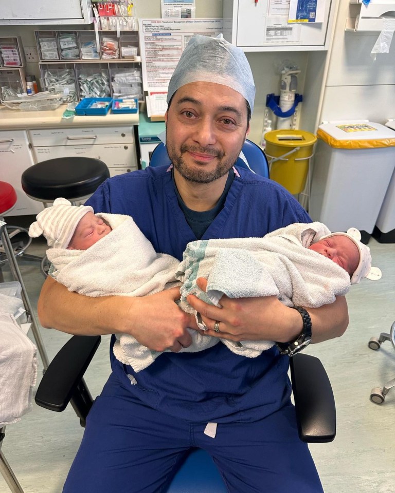 Stephen has proudly shared photos of his two newborn sons