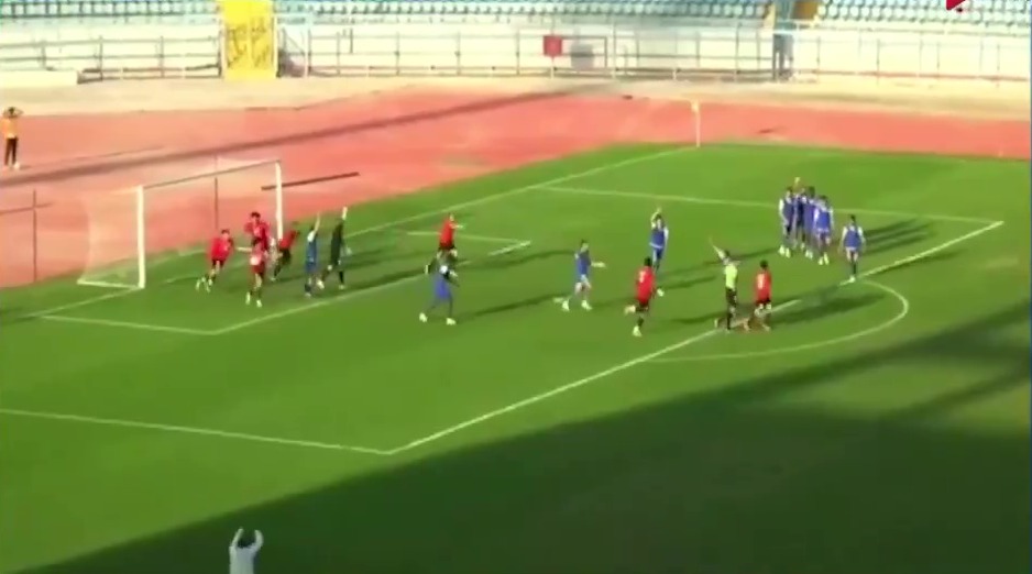 The controversial incident happened in Egypt and saw a team denied a late equaliser