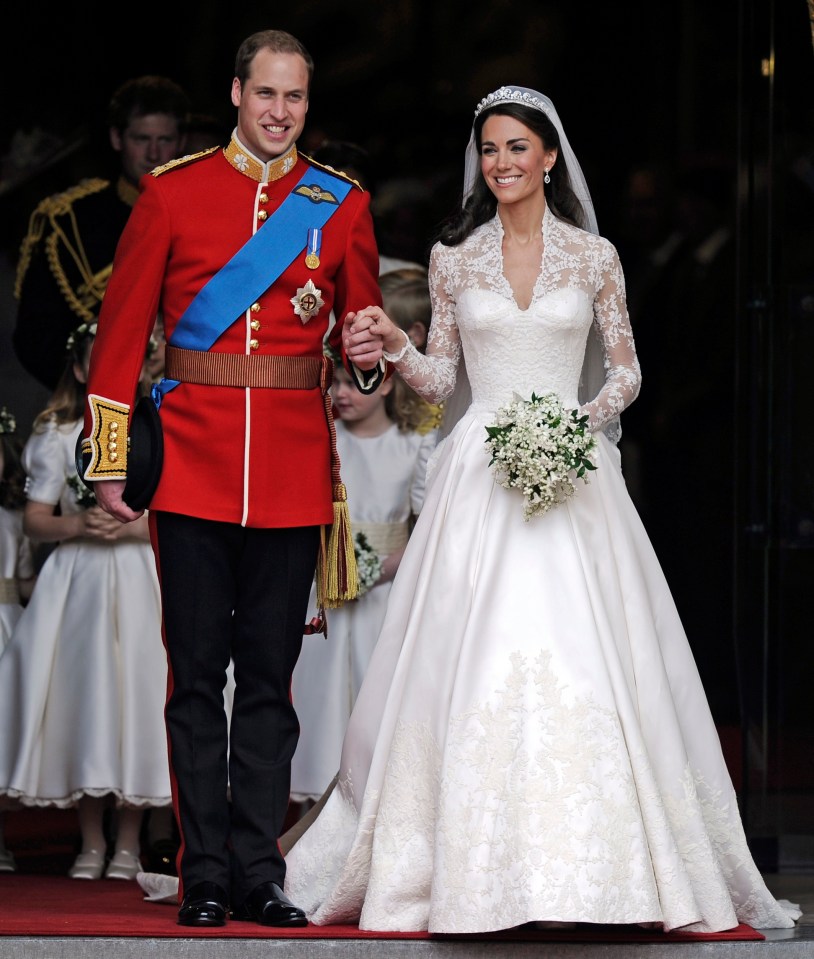 Kate and Wills married in a massive ceremony at Westminster Abbey in front of just under 2,000 guests in 2011