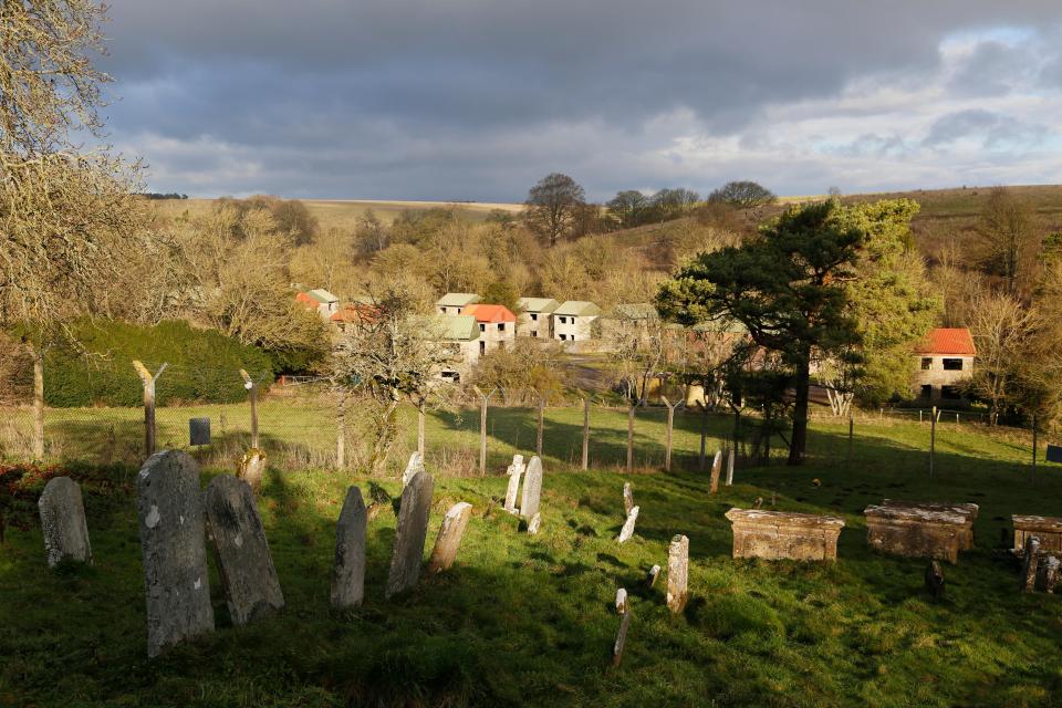 Imber's eerily quiet graveyard