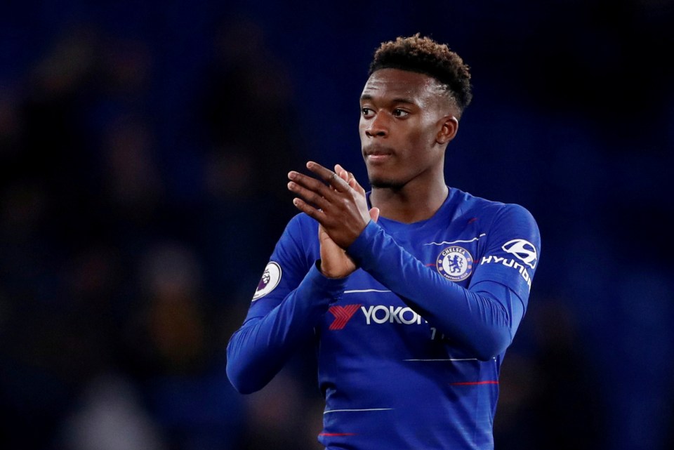 Callum Hudson-Odoi plays on loan at Bayer Leverkusen from Chelsea