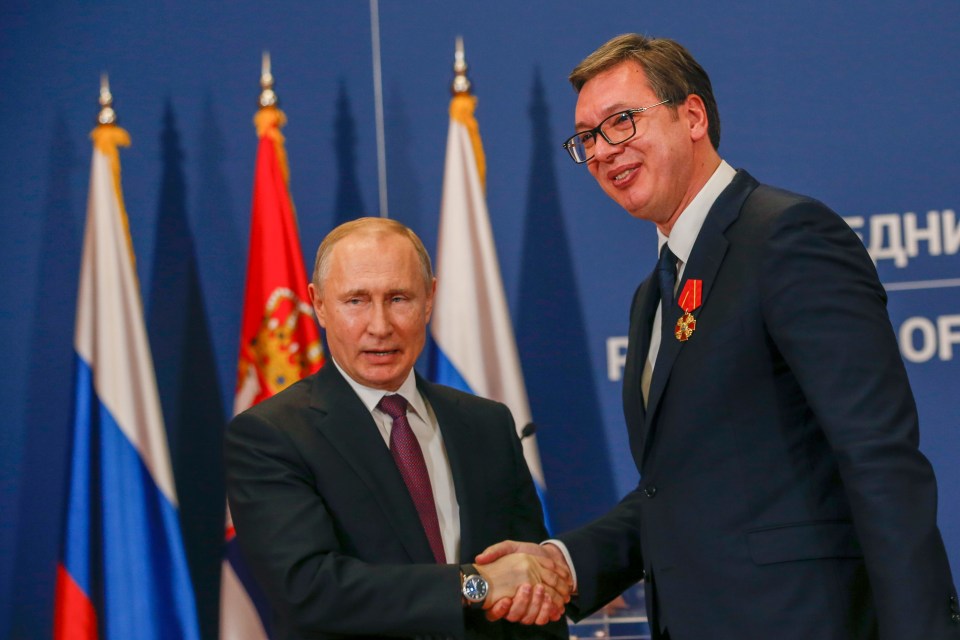 Putin and Vučić are close allies