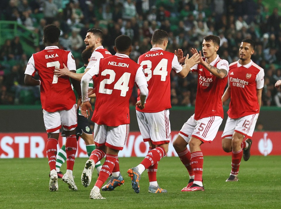 Arsenal got a 2-2 draw away at Sporting in the Europa League