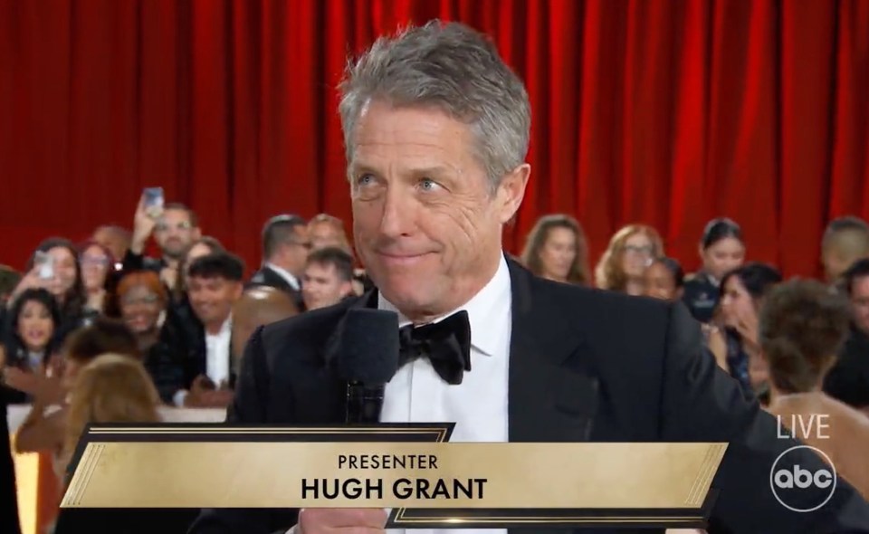 Hugh Grant's never been nominated for an Oscar