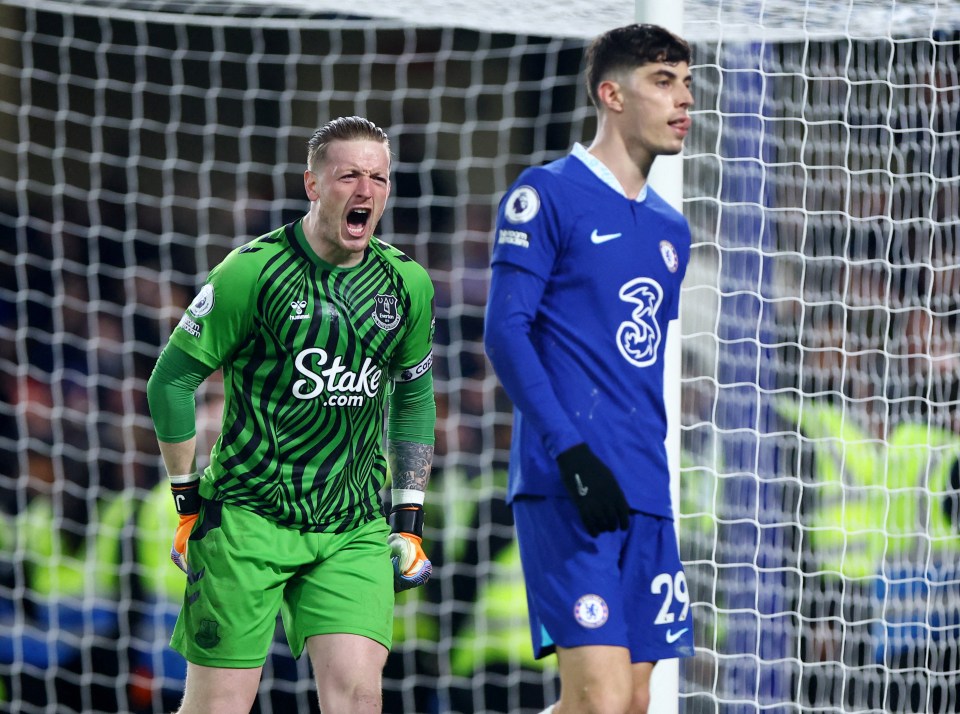 Havertz coolly beat Pickford from the penalty spot