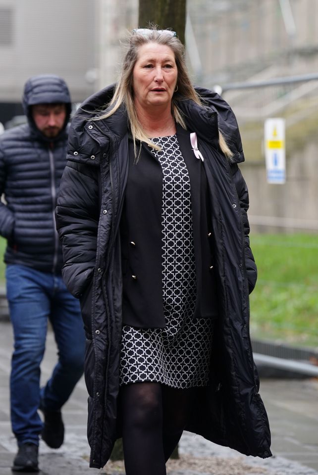 Olivia Pratt-Korbel's mother Cheryl Korbel arriving at Manchester Crown Court