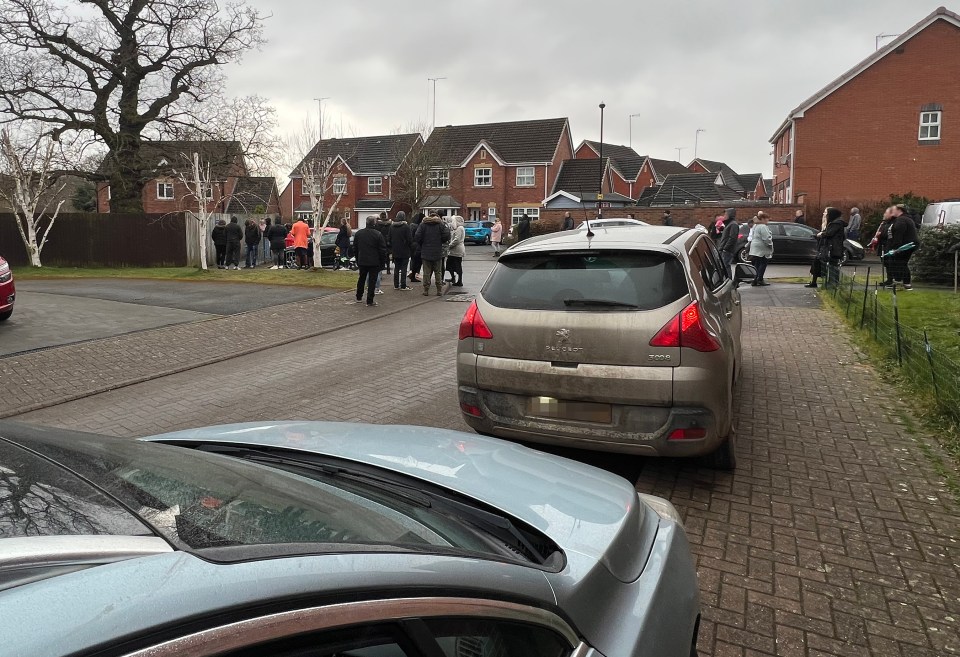 Some 60 cars pile into the Coventry cul-de-sac every morning and afternoon