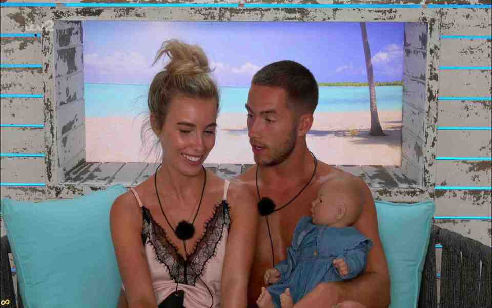 The couple took part in the baby challenge tonight