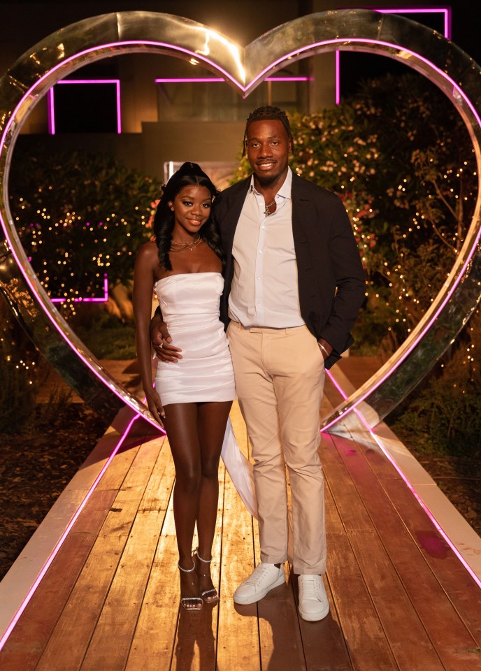 Tanya with boyfriend Shaq Muhammad at the Love Island final last week