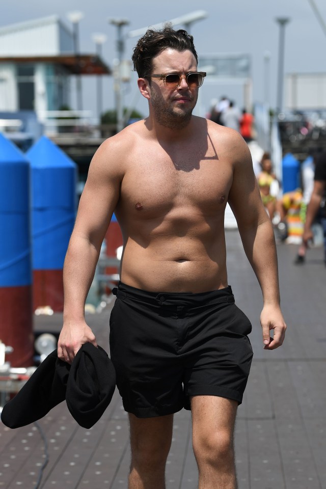 Diags also stripped off before heading onto the catamaran