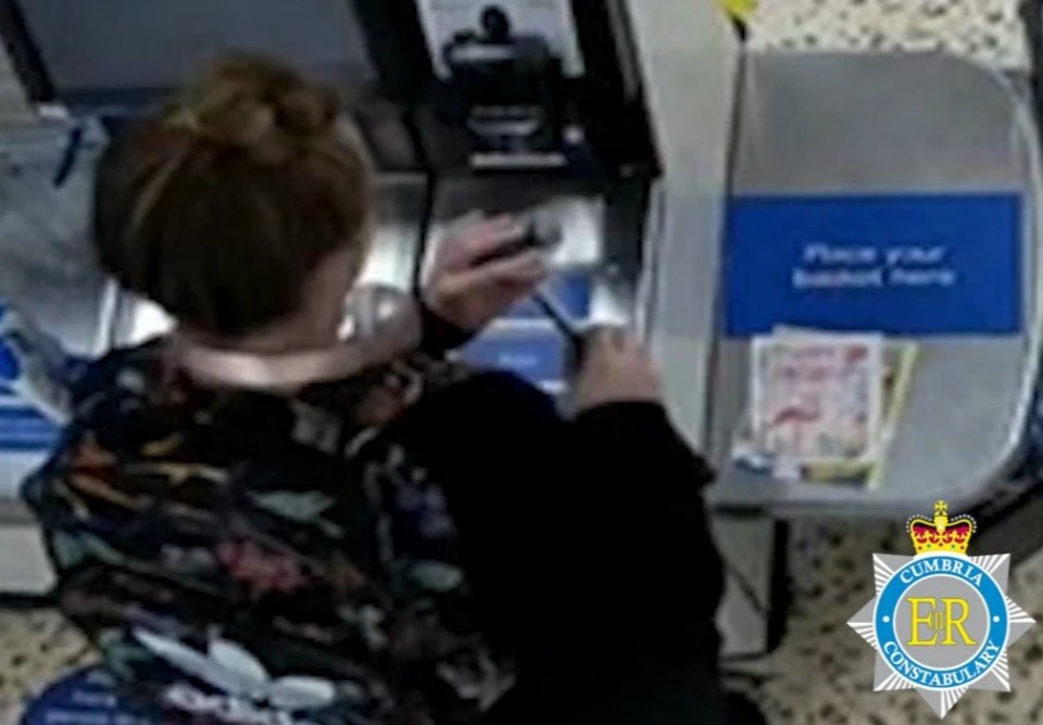 CCTV issued by Cumbria Police showing Eleanor Williams purchasing a hammer