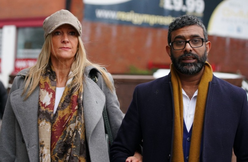 Mohammed Ramzan, who was accused of trafficking, with his wife Nicola Holt