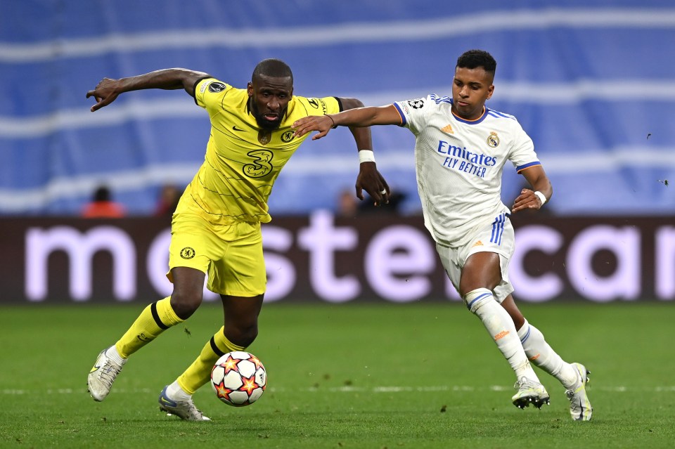 Antonio Rudiger, in Chelsea kit last season against Real Madrid, returns to face his former club