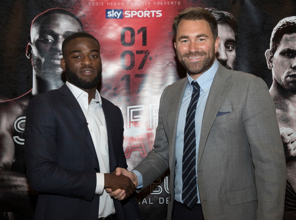 Joshua Buatsi after signing with Eddie Hearn