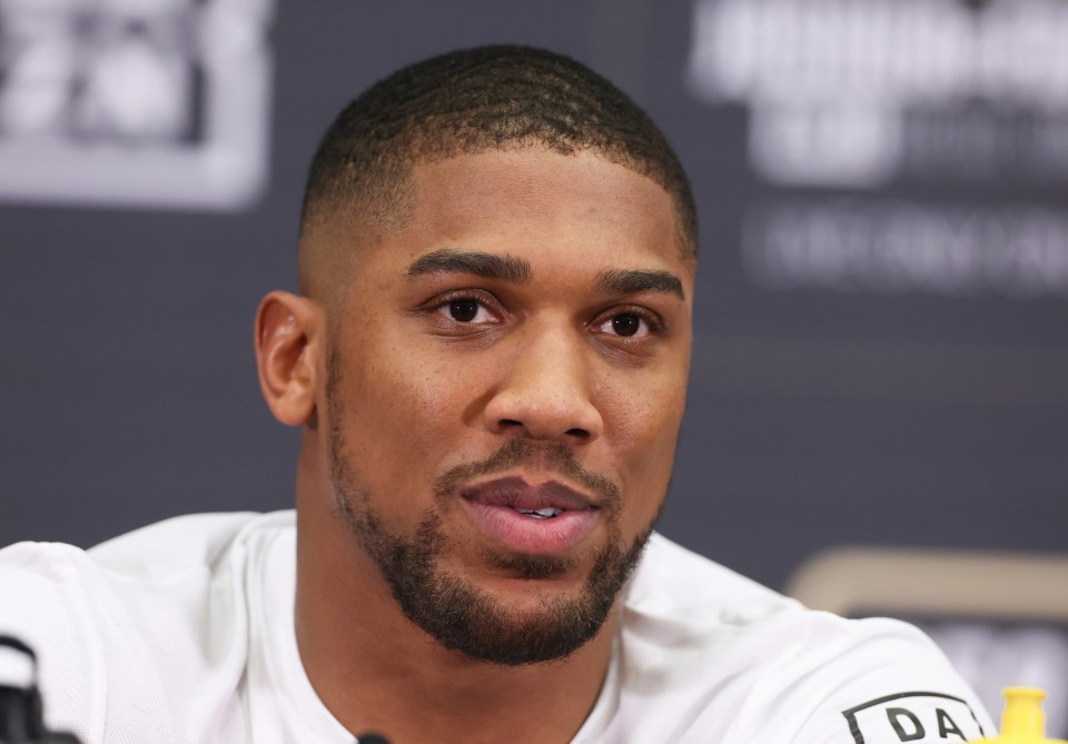 Anthony Joshua ahead of his boxing return