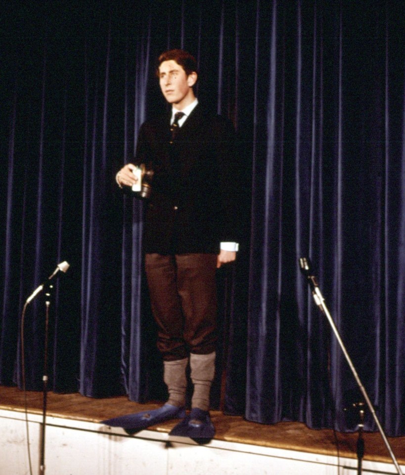 While at Cambridge the Prince played a weatherman in a university comedy show