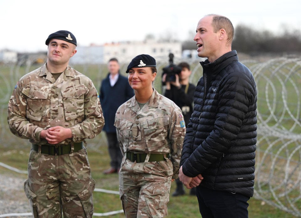 William speaking to brave soldiers