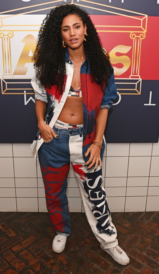 Vick Hope looked like a walking, talking ad for Tommy Hilfiger when she got kitted out head to toe in the brand’s clobber