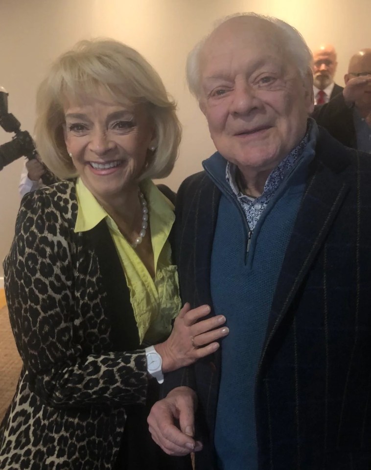 Sue Holderness was reunited with her Only Fools co-star David Jason