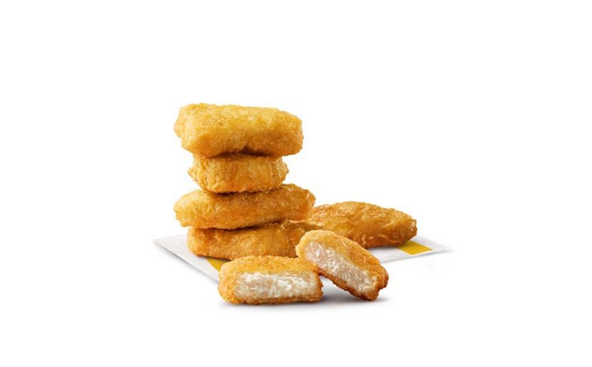 6 McDonald's Chicken McNuggets contain 287 calories