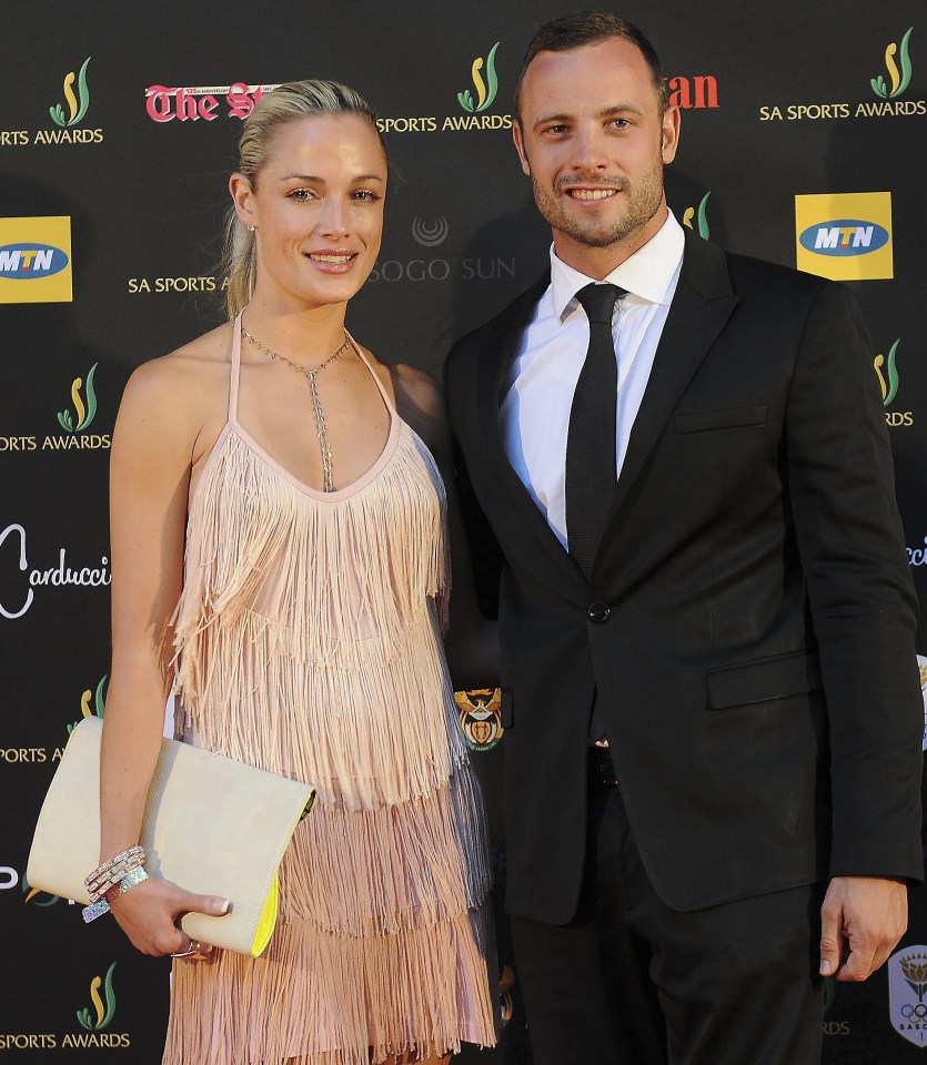 Oscar Pistorius with Reeva in November 2012