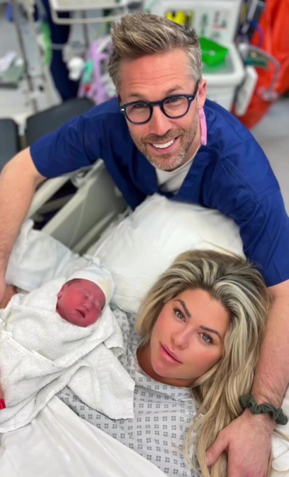 The TV star and model gave birth in London late last month