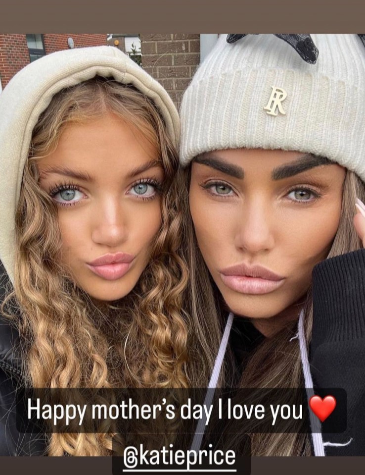 Katie's daughter gushed over her mum with a sweet Instagram Story