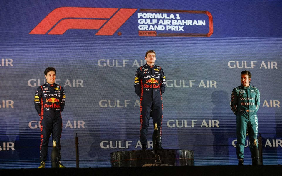 'Three Red Bulls' were on the podium at the Bahrain Grand Prix