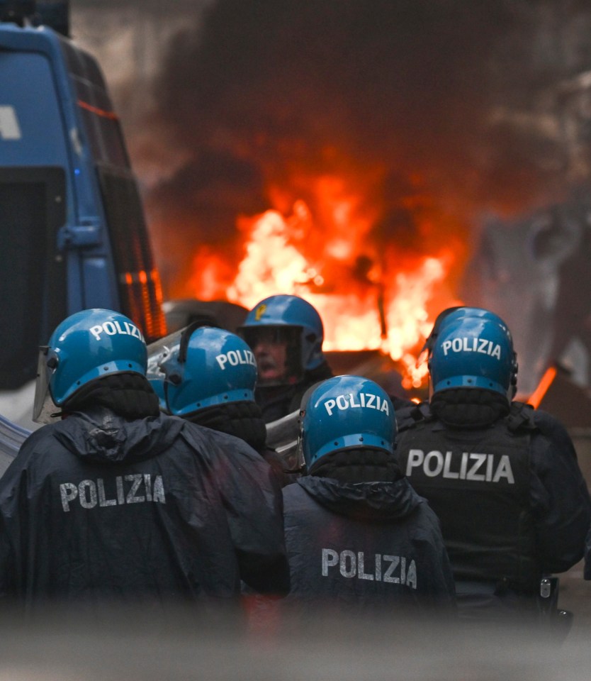 Around 800 police officers were deployed to combat the violence