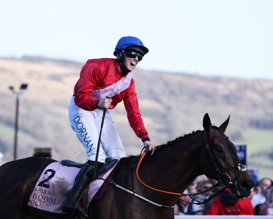 A Plus Tard ridden by Rachael Blackmore wins the 2022 Gold Cup at Cheltenham