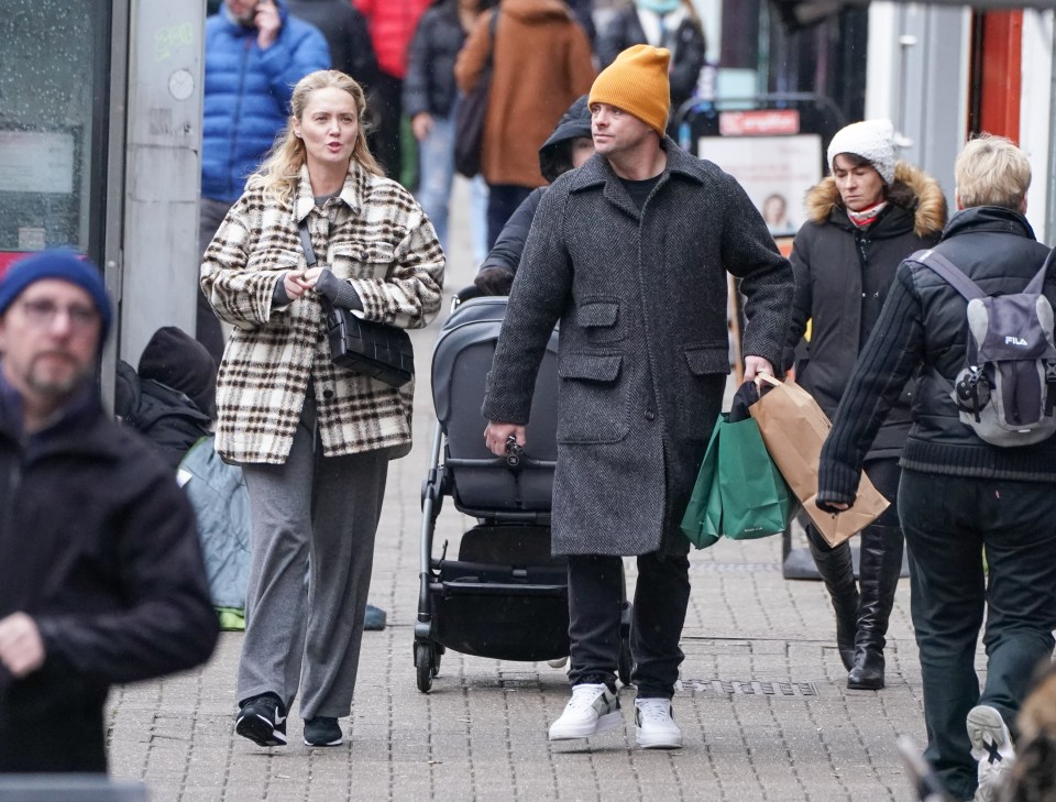 I'm A Celeb host Ant wrapped up as he went for a bit of retail therapy with his wife