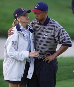  Tiger Woods and Joanna Jagoda in 1999